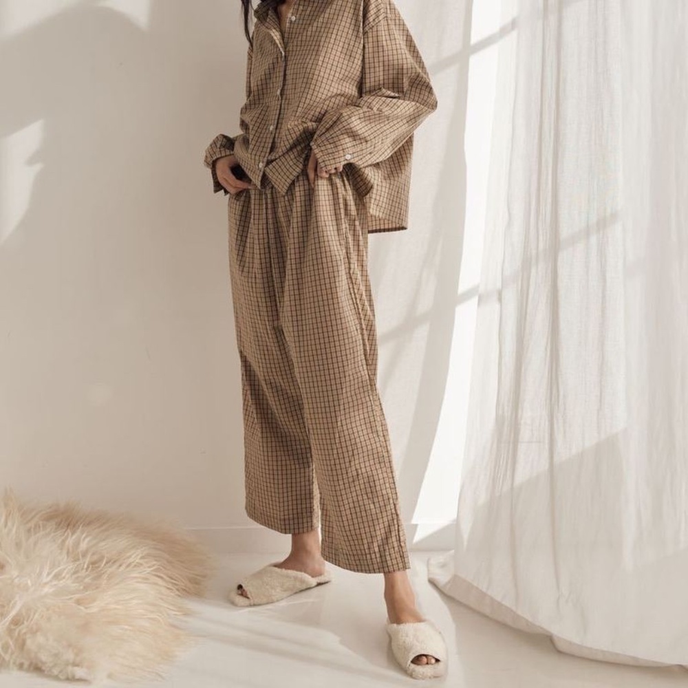 DEIJI STUDIOS  The Oversized Poplin Shirt Gingham Organic Cotton Check Grandpa M - Picture 4 of 16